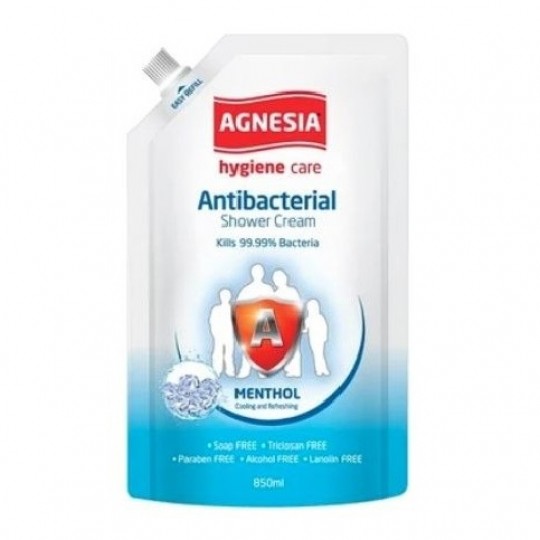 Agnesia Hygiene Care Shower Cream Menthol Refill 850ml