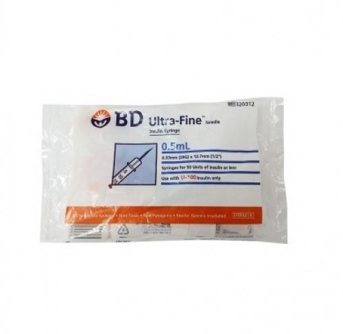 BD Ultra-Fine Long Needle 1/2Cc 29G X 12.7Mm (320312) 10s- Pack