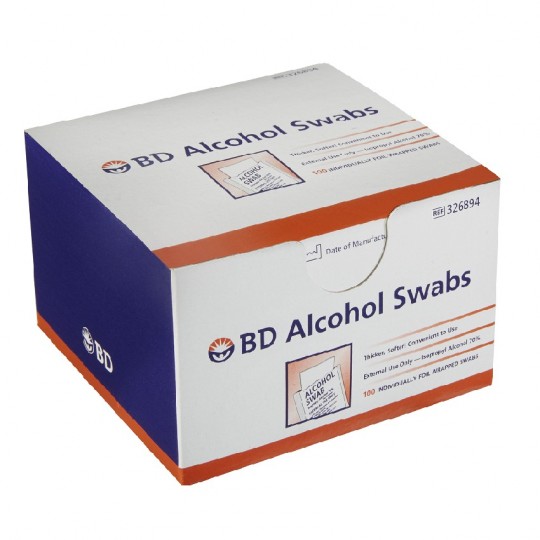 BD Alcohol swabs 100s
