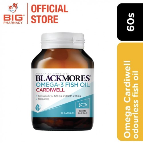Blackmores Omega Cardiwell Fish Oil (Odourless) 60s