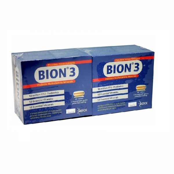 Bion 3 Probiotics Multivitamins&Minerals 2X60S