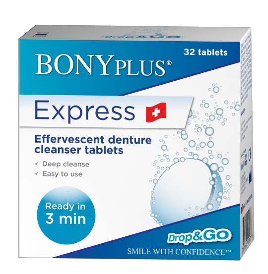 Bonyplus Express Effervescent Denture Cleanser Tablets 32S