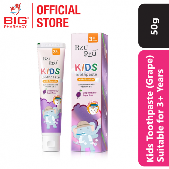 Bzu Bzu Kids Toothpaste Grape Flavour 50g