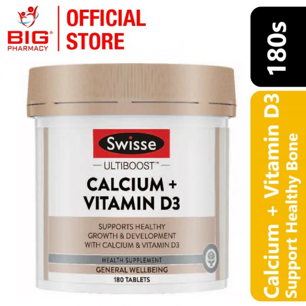Swisse Ultiboost Calcium + Vitamin D 180s
