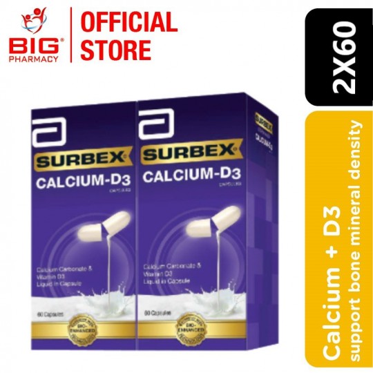 Abbott surbex Calcium-D3 2X60s
