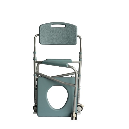 Gc (Cm600) Aluminium Wheeled Commode W/Bucket