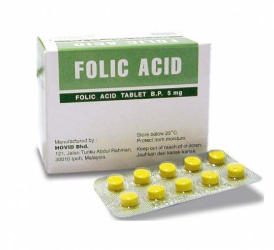 Hovid Folic Acid 5mg 10s x10