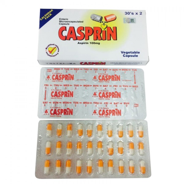 Casprin 100mg Cap 30Sx2          [Aspirin] (99999)