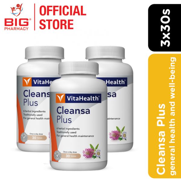 Vitahealth Cleansa Plus 30s x3