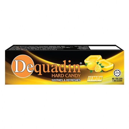 Dequadin Hard Candy Lemon 38G 10s