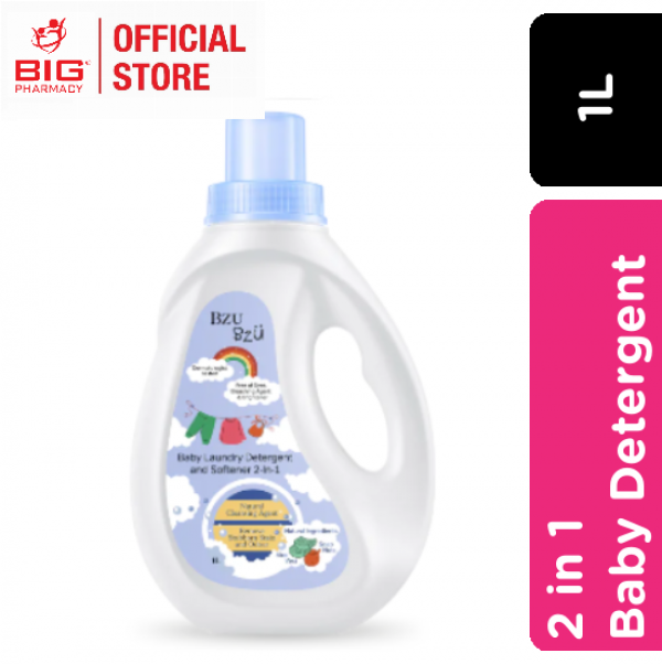 Bzu Bzu Baby Laundry Detergent and Softener 2-in-1 1L (for buddle use only)