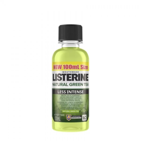 Listerine M/Wash 100ml Green Tea Less Intense