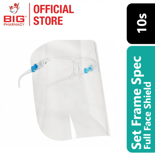 Disposable Full Face shield Set Frame Spec Type 10s