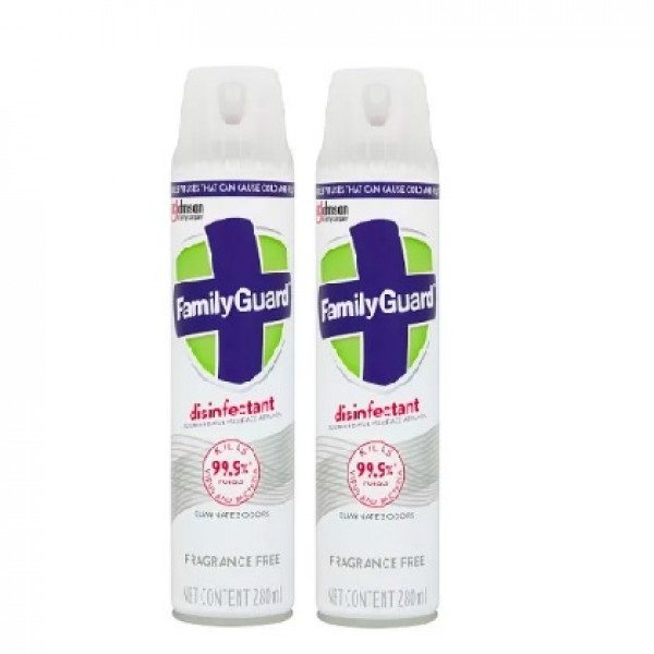 Family Guard Disinfectant Spray (Fragrance Free) 280mlX2 (TP)