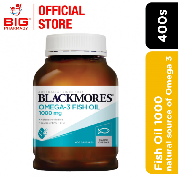 Blackmores Omega Fish Oil 1000mg 400s (EXP NOV: 2023)