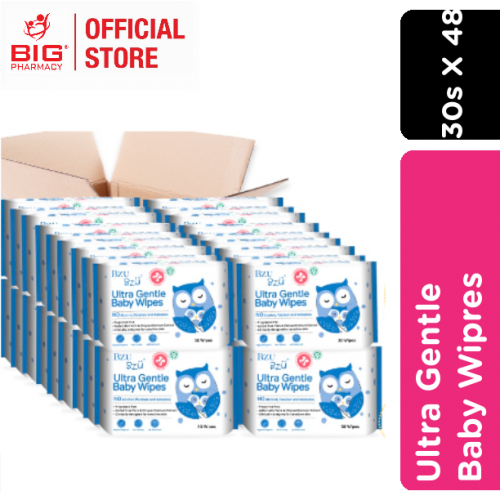 Bzu Bzu Ultra Gentle Baby Wipes 30s X 48