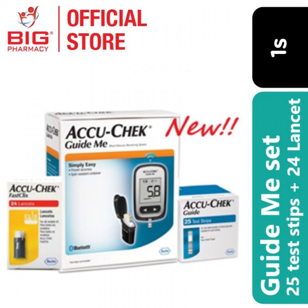 Accu-Chek Guide Me Launch Kit w/ 25 strips Foc 24s Lancets