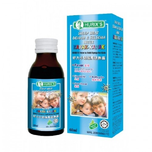 Hurixs Fever & Cold Syrup For Children 60ml