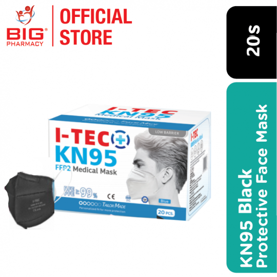 I-Tech Kn95 Ffp2 Medical Mask 20S (Black) - Bxs