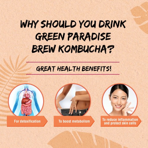 GREEN PARADISE KOMBUCHA LEMON TEA 5G X 10S