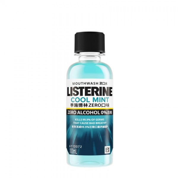 Listerine M/Wash 100ml Cool Mint Less Intense (Zero)
