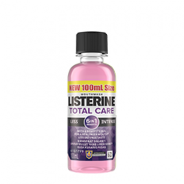 Listerine M/Wash 100ml Total Care Less Intense