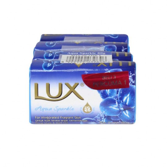 Lux Bar Soap Aqua Sparkle 4X80g (B3F1)