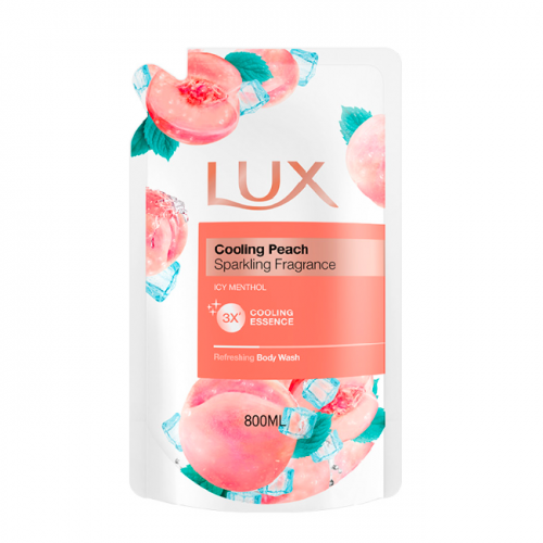 Lux Body Wash Cooling Peach 800Ml (Refill)