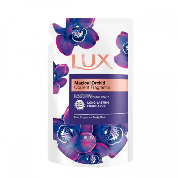 Lux Body Wash Magical Orchid 800Ml (Refill)