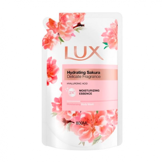 Lux Body Wash Hydrating Sakura 800Ml (Refill)