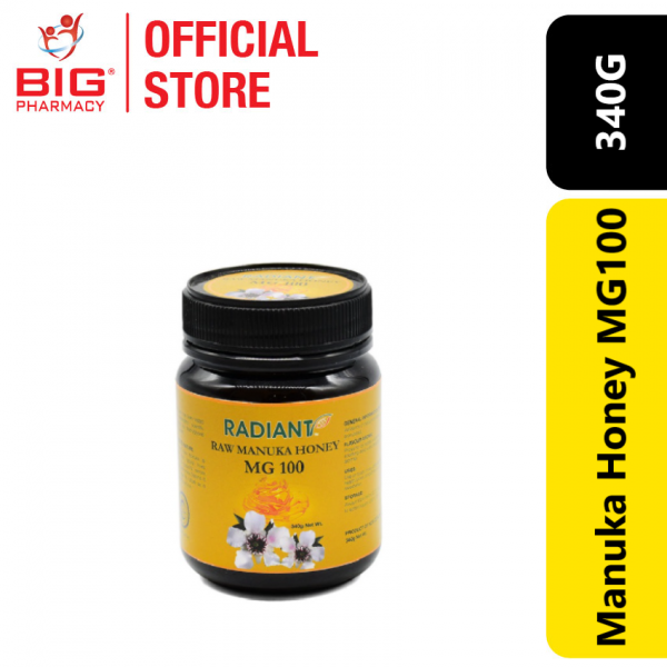 Radiant Code Raw Manuka Honey mg100 340g