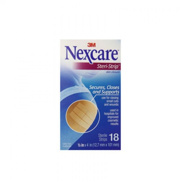 Nexcare Steri-Strip Skin Closure (12Cm X 10Cm) 18Stp/Bx