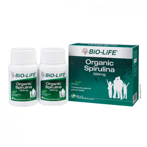 Biolife Organic Spirulina 500mg 100s x2