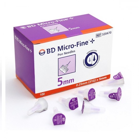 BD Micro-Fine Pen Needle 31Gx5Mm 100S (Box)