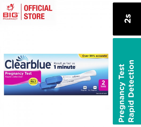 Clearblue Rapid Detection Pregnance Test Kit 2s