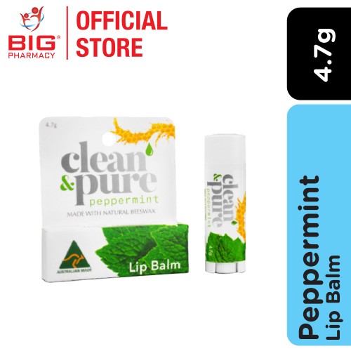 Clean & Pure Lip Balm Peppermint 4.7G