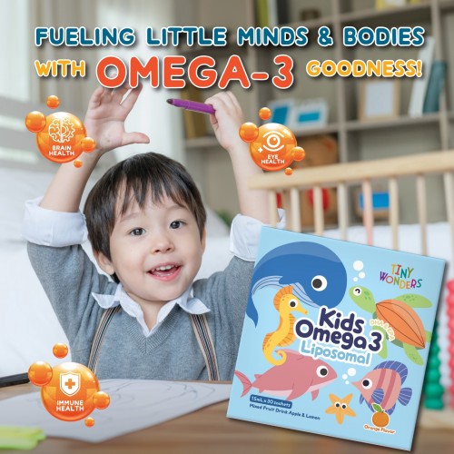 TINY WONDERS KIDS OMEGA 3 LIPOSOMAL 30S-NEW OCT 23