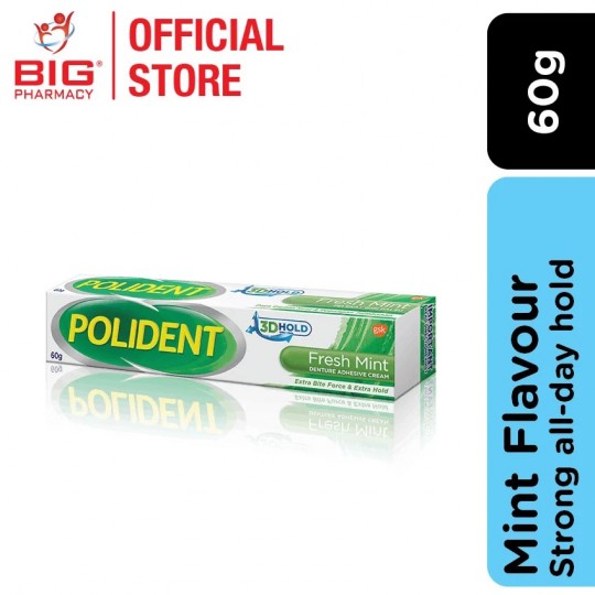 Polident Denture Adhesive Cream 60g (Value Pack)