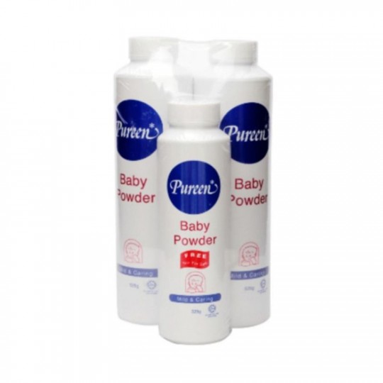 Pureen Baby Powder Mild & Caring 2X525g FOC 325g