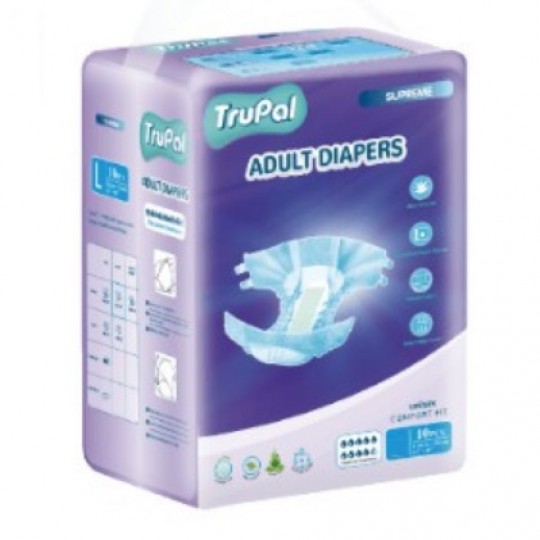 Trupal Adult Diapers supreme L 10s