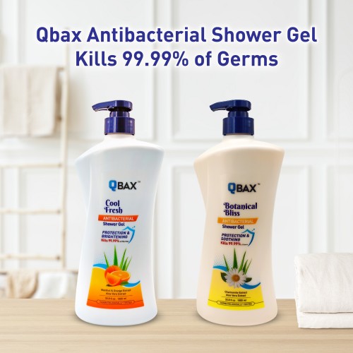 Qbax Anti-bacterial Shower Gel Cool Fresh 1000ml