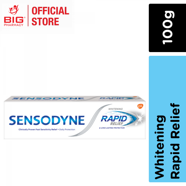 Sensodyne Toothpaste Rapid Relief Whitening 100g