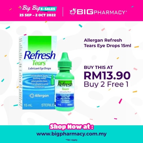 Allergan Refresh Tears Eye Drops 15ml