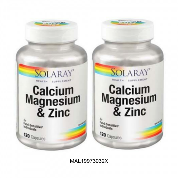 Solaray Calcium Magnesium Zinc 2X120S