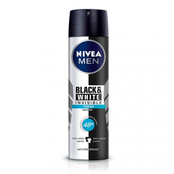 Nivea (M) Spray B&W Fresh 150ml