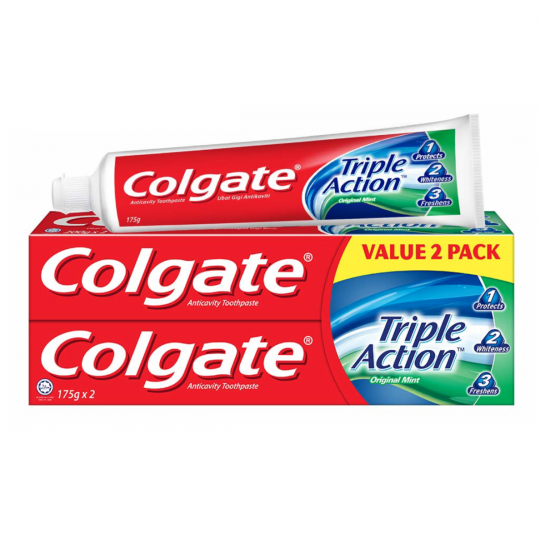 Colgate T/Paste Triple Action 175G X2