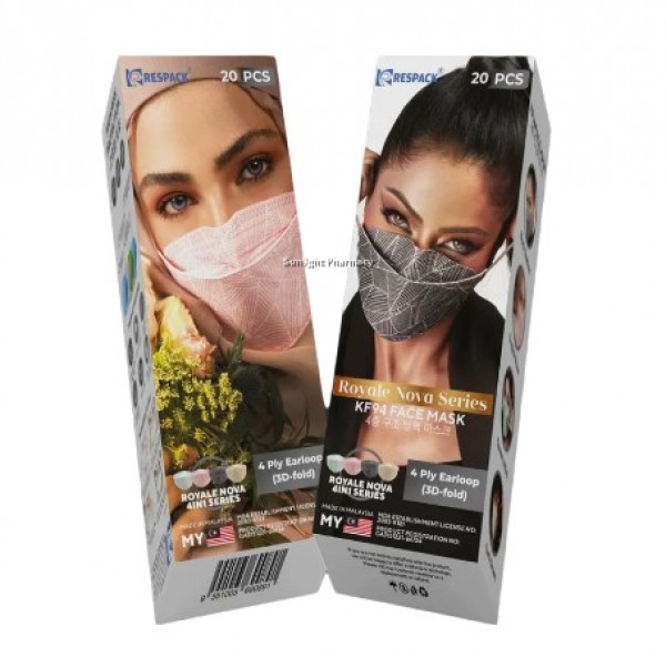Respack Kf94 4 Ply Surgical Face Mask 20S (Royal Nova Series - 4 In 1 Colors)
