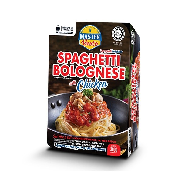Master Pasto Convinience Pack Spaghetti Bolognese Chicken