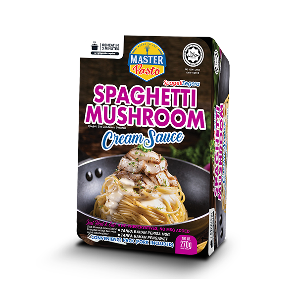 Master Pasto Convenience Pack Spaghetti Mushroom Cream Sauce