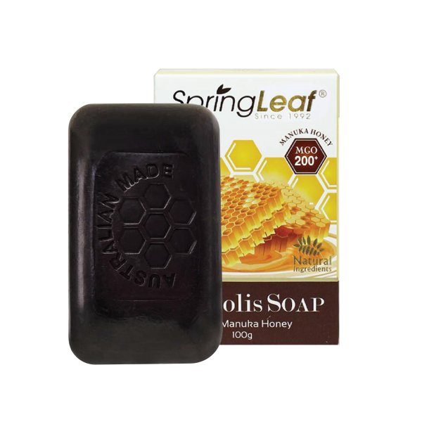 Springleaf Propolis Soap with Manuka Honey MGO 200+ 100G